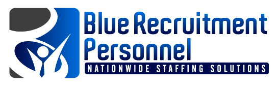 Blue Recruitment Personnel Logo
